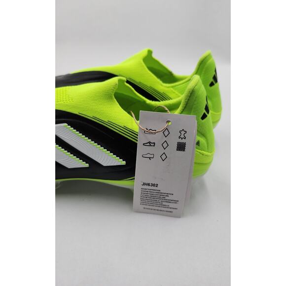 Mens Sz 10.5 Adidas Copa Pure 3 Elite Laceless FG Cleats JH6302 Black Green New